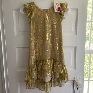 NWT Joyfolie dress Gold size 6